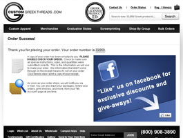 Volusion Thank You Page Design