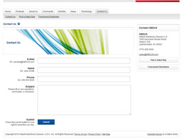 Contact Us Page Design for HEDUS