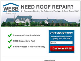 Webb Landing Page Design